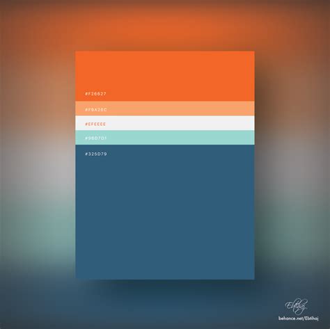 Beautiful flat color palette - Orange | Flat color palette, Orange ...