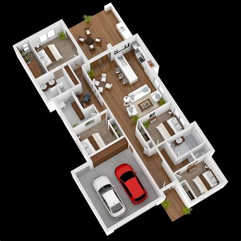 4 Bedroom House Plan Ideas, Four BHK, Home Design, Accommodation ...