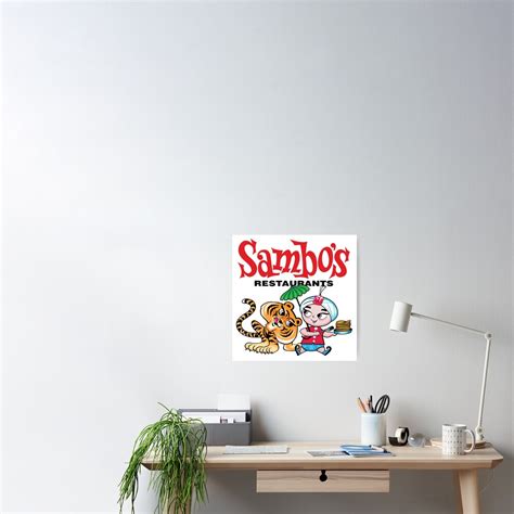 "Sambo's Restaurant Logo with Sambo and Tiger" Poster for Sale by ...