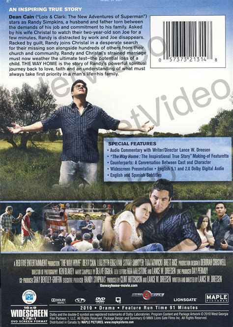 The Way Home (Widescreen) (Dean Cain) on DVD Movie