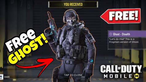 Cod Mobile Ghost Stealth Skin How To Get It For Free