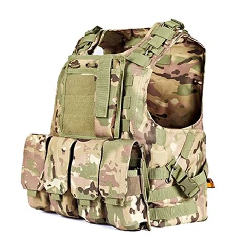 Military Vest Molle Tactical Vest sports Army vests MOLLE VEST black DE ...