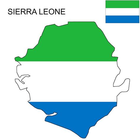 Sierra Leone Flag Map and Meaning | Mappr