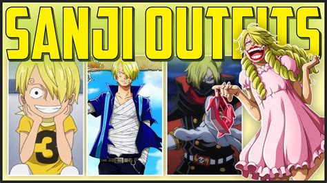 Evolution of VINSMOKE SANJI OUTFITS - ONE PIECE - YouTube