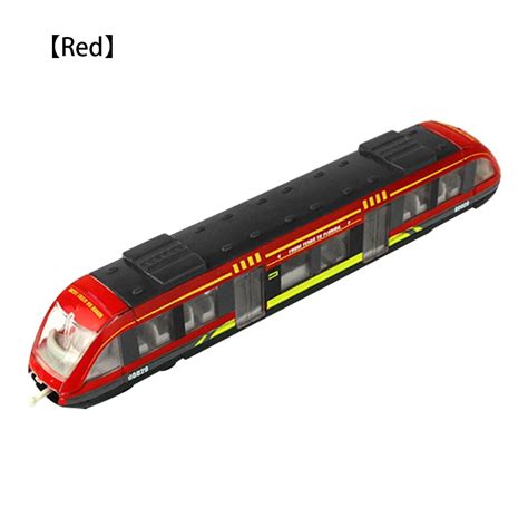 TureClos Train Toy Mini Simulation Metro Model Inertia Sliding Alloy ...