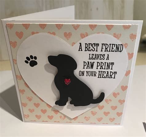 Dog sympathy card using happy tails from stampin up | Sympathy cards ...