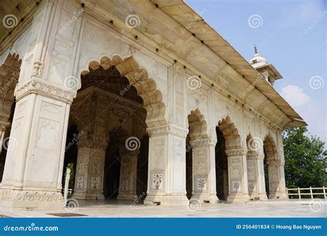 Architecture of Red Fort in New Delhi, India Stock Photo - Image of ...