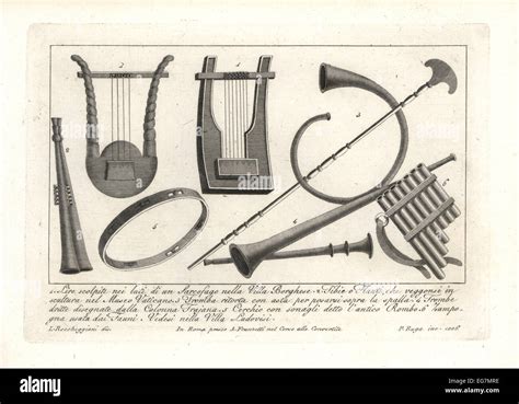 Ancient Roman musical instruments Stock Photo - Alamy