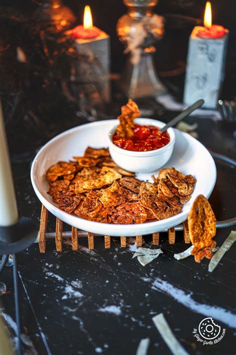 Halloween Chips: Baked/Air Fried for a Guilt-Free Treat