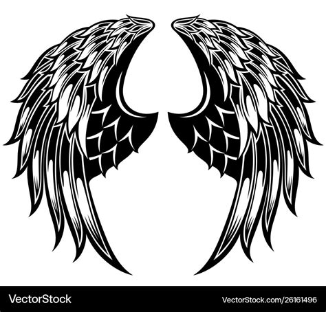 Angel wings Royalty Free Vector Image - VectorStock