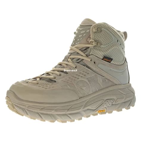 Hoka One Mens Tor Ultra Waterproof Hiking Boots Olive/Tan, Durable ...