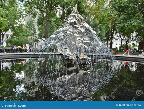 New York City Flatiron Madison Square Park Art Sculpture Installation ...