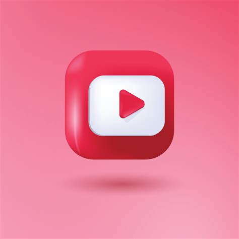 Youtube 3d Icon Vector Art, Icons, and Graphics for Free Download