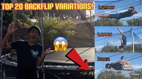 TOP 20 BACKFLIP VARIATIONS! - YouTube