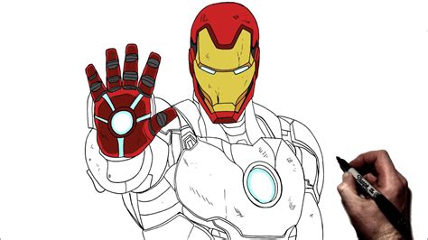 How To Draw Iron Man Step By Step In Color