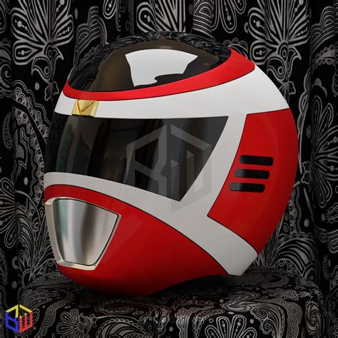 Power Rangers In Space Red Ranger Helmet 3D model 3D printable | CGTrader