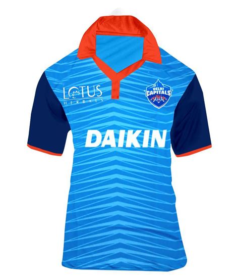 Delhi Capital (DC) IPL jersey Blue Polyester Jersey - Buy Delhi Capital ...