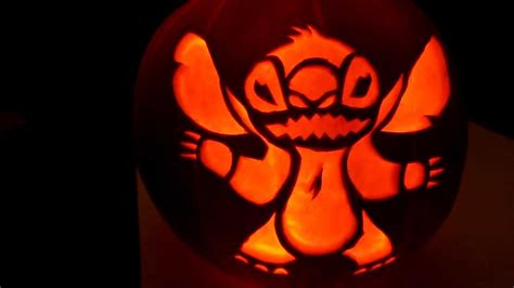 stitch pumpkin carving - YouTube