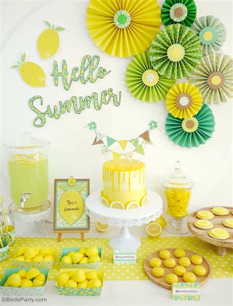 Lemon Themed Party Ideas with DIY Decorations - Party Ideas | Party ...