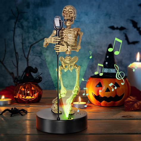 Halloween Decorations Indoor, Skeleton Halloween Decor with Dancing ...