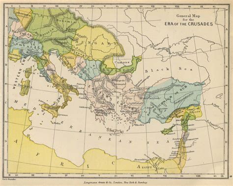 Map of the Era of the Crusades