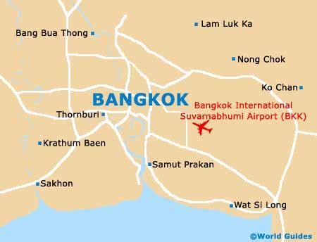 Thailand Bangkok Airport Map