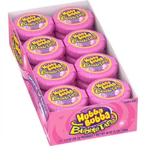 Wrigley's Hubba Bubba Awesome Original Bubble Tape Bubble Gum, 24 ct ...