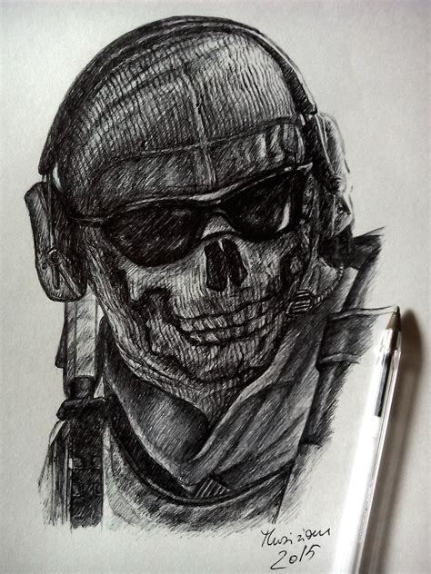 Ghost Mw2 Drawing