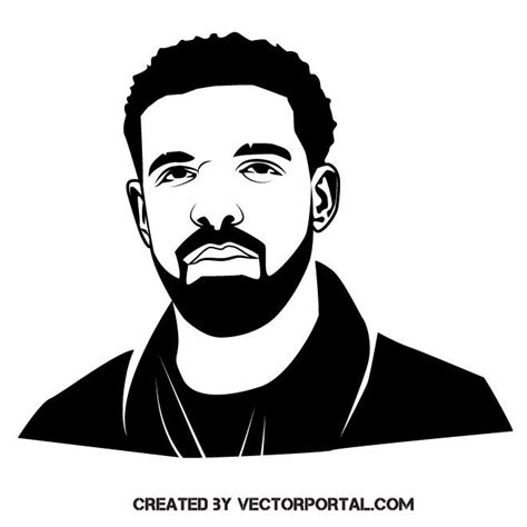 Singer Drake vector image | Drake art, Rapper art, Hip hop art