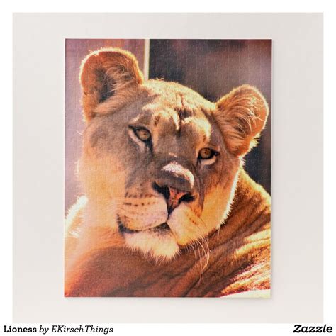 Lioness Jigsaw Puzzle | Zazzle.com | Animals, Jigsaw puzzles, Animal games