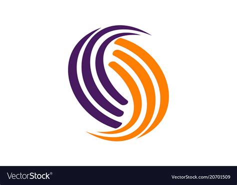 Synergy logo design template Royalty Free Vector Image