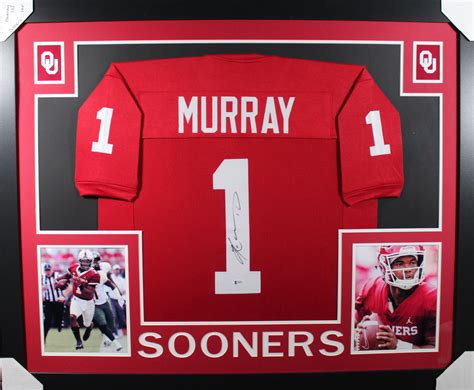 Kyler Murray Autographed Oklahoma Sooners Framed Maroon XL Jersey BAS ...