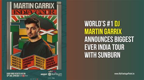 Martin Garrix India Tour 2023 with Sunburn Festival