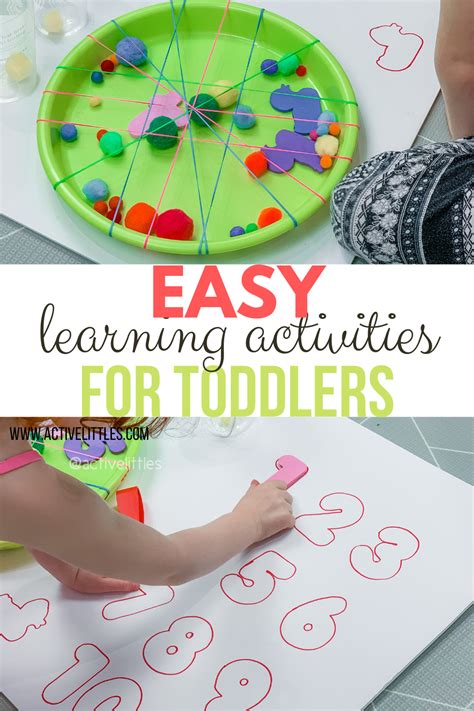 Easy Learning Activities for Toddlers at Home - Active Littles