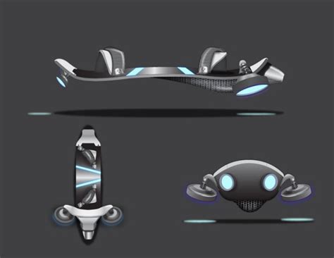 Hoverboard Concept by Jeremy Higgins at Coroflot.com