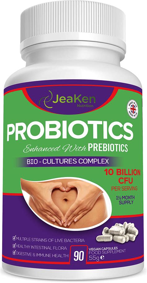 Probiotics with Prebiotics for Adults – Bio Cultures Complex with 6 ...