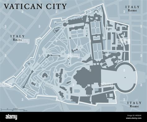 Vatican city political map city hi-res stock photography and images - Alamy