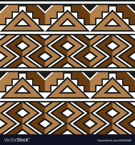 African zulu decorative pattern Royalty Free Vector Image