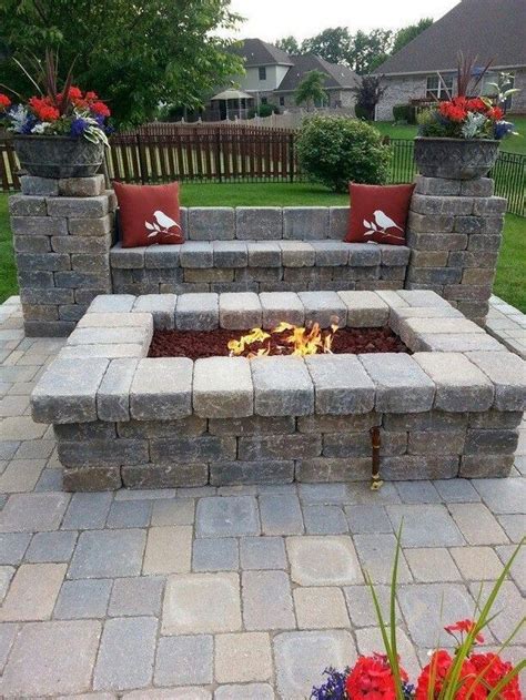 60 small paver patio ideas pictures with fire pit 7 #Fire #Ideas #Patio ...