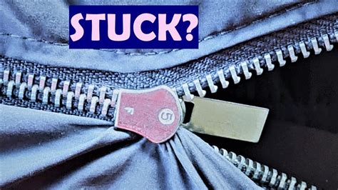 How to fix stuck zipper - YouTube