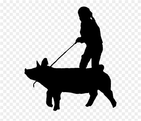 White House Genetics, E - Pig Silhouette Show Pig Clip Art - Png ...