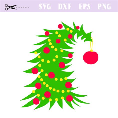 Grinch Christmas Tree Svg PRINTABLE INSTANT DOWNLOAD Unique - Etsy