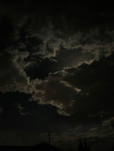 Dark Cloudy Sky at Night