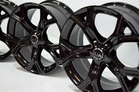 KIA STINGER 19″ 2017 2018 2019 FACTORY OEM WHEELS RIMS 19 BLACK ...