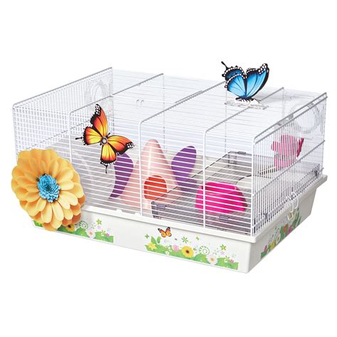 Midwest Critterville Butterfly Hamster Cage, 13.85" L X 19.4" W X 9.8 ...