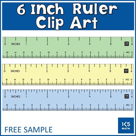 Six Inch Ruler Clip Art