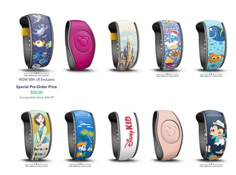 New MagicBand Upgrades: Resort-Specific & Disney World 50th Designs ...