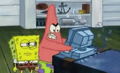 Patrick Star Stupid Computer GIF - Patrick Star Stupid Computer Angry ...