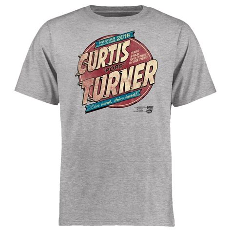 Curtis Turner NASCAR Hall of Fame T-Shirt - Heather Gray | College t ...