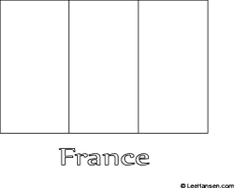 France Flag Colouring Page